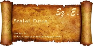 Szalai Eutim névjegykártya